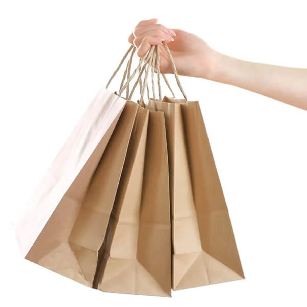 Brown Paper Bags With Handles Wholesale -2