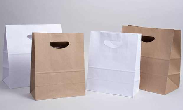 papírové tašky s držadly velkoobchod - vysekávané držadlo