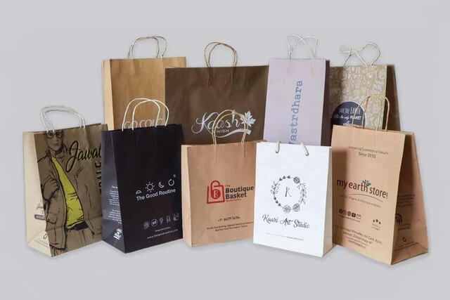 paper bags with handles wholesale - showcase - 1
