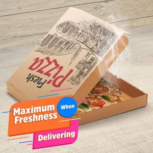33 35 cm 30 40 9 inch hamburger pakket leverancier ontwerp gedrukte verpakking bulk goedkope aangepaste groothandel pizzadozen met logo 1