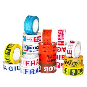 adherencia personalizado impreso frágil opp cinta de embalaje bopp cinta adhesiva con el logotipo 1