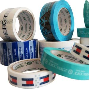 接着剤は印刷されるロゴの注文によって印刷される包装の反対透明な bopp のロゴ テープ明確なパッケージのパッキング テープをカスタマイズします 1