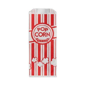 biologisch afbreekbare vetvrije popcornverpakkingszakken voedselkwaliteit gerecycled papier magnetron popcornzakken 1
