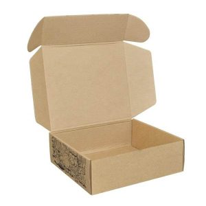 安く、再生利用できるクラフト紙箱は衣服の包装箱の注文のロゴのためのメーラー箱を印刷した 1