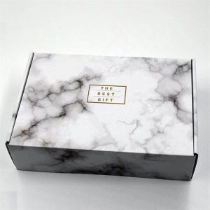 ondulato marmo colorato stampa scatole tuck mailer set top box imballaggio e spedizione cartone all'ingrosso 2