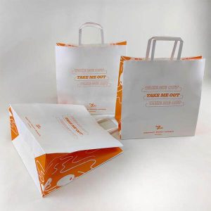 custom logo printed kraft paper bag embossing handmade carry out packaging shopping brown kraft paper bag with handle 1