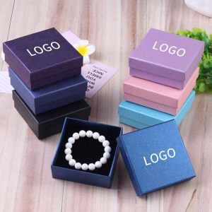 custom logo size woman rings earrings necklaces pendants jewelry paper packaging box luxury gift jewellery box 1