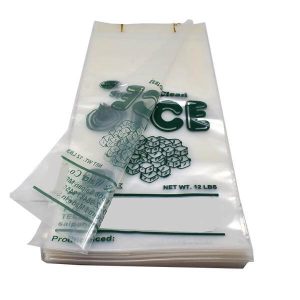 stampa personalizzata cubo bastone di ghiaccio isolato pop borsa ghiacciolo compostabile chiaro poli borsa su wicket pacchetto alimentare plastica termosaldare ldpe 1