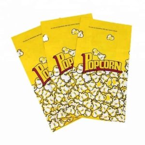 logo di stampa personalizzato grado alimentare biodegradabile patatine fritte caramella pane patatine pop mais carta imballaggio microonde popcorn borsa 1