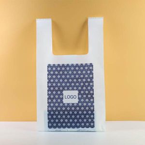 eco friendly 100% biodégradable amidon de maïs compostable plastique sacs de remerciement pour t shirt 1