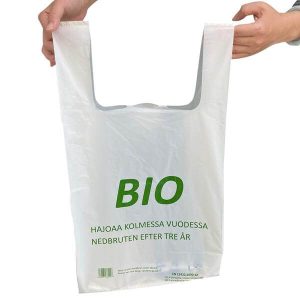 fabbrica all'ingrosso a buon mercato biodegradabile riutilizzabile compostabile plastica t shirt borse con loghi personalizzati e stampato 1