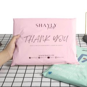 free sample 10x13 inch custom pink biodegradable compostable polymailer poly mailer shipping mailing packaging bag for clothing 1