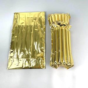 gold aluminum foil air column bag air cushion wrap high quality pape air pack bags for 750ml wine bottle protector 6