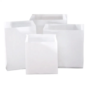 Food Packaging Bags Kraft Sandwich Hot Dog Fast Food Breads Paper Eco-friendly Material Resealable Biodegradable White Heat Seal