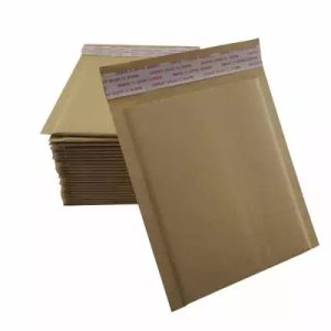Fabriksanpassad utskrift LOGO kuvert korrugerade kraftpapperspåsar enkla fyrkantiga vintage affärsgåva kuvert