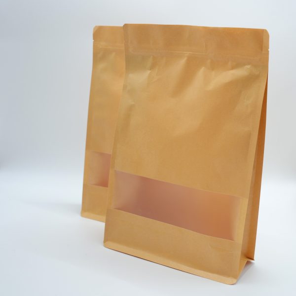 Custom Zipper Brown Kraft Paper Resealable Ziplock Heat Sealable Food Storage Doypack Packaging Pouches Bag With Your Own Logo - 5