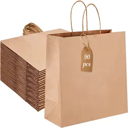 Factory High Quality Cheap Kraft Paper Bags Carrying Bag Print with Handles China Customized Promotion Offset Printing Accept