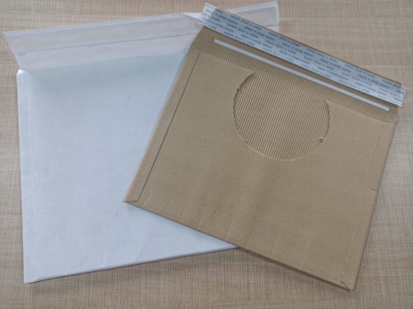 Factory customized printing LOGO envelope corrugated kraft paper bags simple square vintage business gift envelopes - 5
