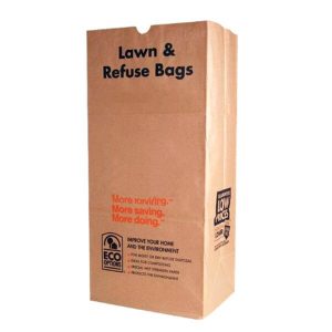 grande sacchetto di carta della spazzatura resistente allo strappo sacchetti di rifiuti dell'iarda eco amichevole 30 galloni che stampano il sacchetto di immondizia di carta marrone 1