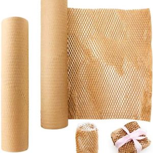 honeycomb förpackningsfolie kraftpapper honeycomb pappersfolie dämpning miljövänlig bubbla kudde wrap 1