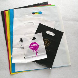 heißer Verkauf benutzerdefinierte Logo Einkaufstaschen mit Logos benutzerdefinierte Einkaufstasche Kunststoff-Einkaufstasche 1