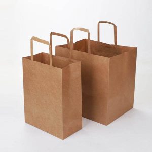 kraft paper paper type and shopping recycled paper bag custom logo with handle 4