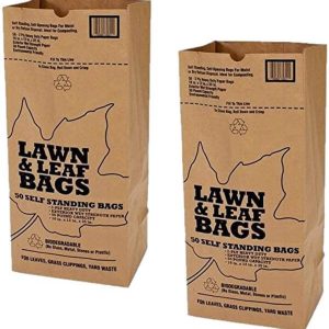 moisture proof bio degradable compost sack brown lawn and leaf paper bags for leaves 1