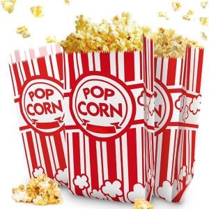 movie theme party supplies popcorn holder reliable quality 2 oz popcorn container striped design microwave popcorn paper bag 1