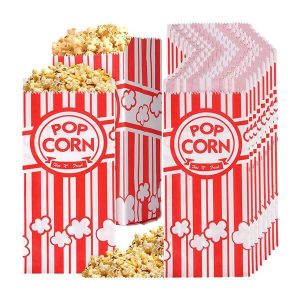 oljebeständig papperspåse mikrovågsugn popcornpåsar med logotyptryck 1