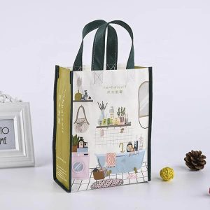 promotional packaging reusable eco friendly polypropylene laminated non woven bag shopping tote bag 1