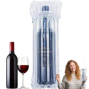 goede prijs top kwaliteit wrap verpakking luchtbel opblaasbare lucht kolom zak voor wijnfles 6