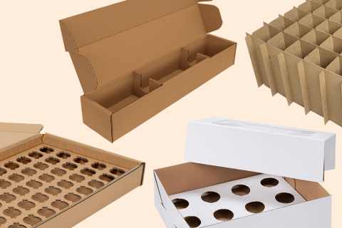 scatole da imballaggio personalizzate - Inserti e divisori