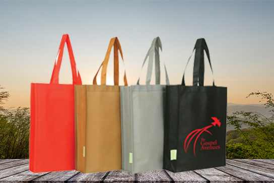 Sac Shopping Réutilisable Non Tissé 33x10x26 Cm | Grand Format Écologique | Courses Plage École Fêtes