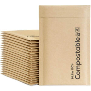 2023 wholesale 100% compostable kraft bubble mailer bags biodegradable shipping padded envelopes 1