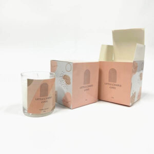logo personalizzato a buon mercato stampato fatto candela imballaggio scatole candela confezione regalo 3