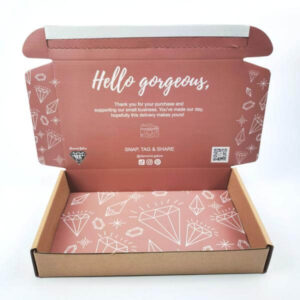 custom printed paper corrugated shipping boxes mailer folding paper box for jewelry ring necklace bracelet packaging 1