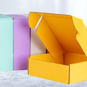 luxury custom logo colored airplane corrugated gift shipping boxes folding mail mailer box 1