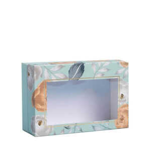 paper gift box with clear pvc window cardboard boxes transparent packaging removable lid 2