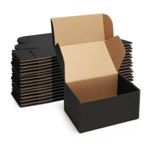 small business recycle carton manufacturer black corrugated candle handmade soap gift box custom printed shipping boxes 1