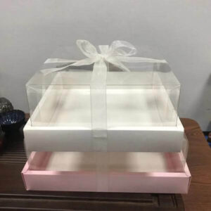 wholesale square rectangle transparent box multifunctional snack gift box 1