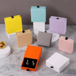 24 Pezzi Scatole Regalo Per Gioielli 8x5x3 Cm | Piccole Scatole Con Coperchio In Nero | Ideali Per Orecchini, Collane E Anelli