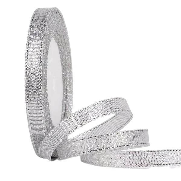 diverse dimensioni 100% poliestere colorato glitter oro e argento metallico nastro decorativo regalo nastri 4