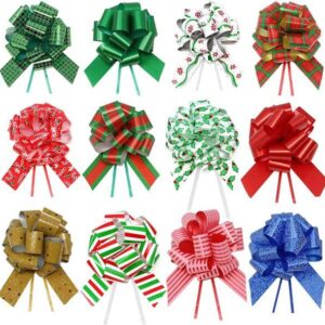 free sample wholesale pp gift wrapping pull shiny door string bows giant bows large gift pull bow 1