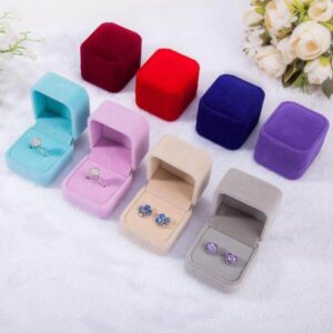 high quality custom jewelry box wholesale cheap price for wedding gift or birthday gift ring box cheap price 1