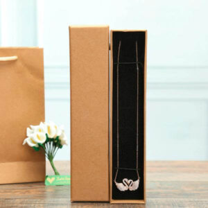 oem kraft jewelry packaging box ring necklace ornament gift paper box 1