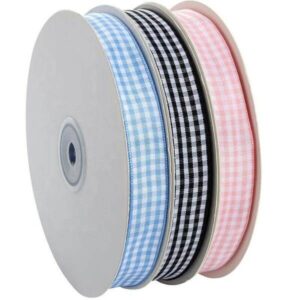polyester gingham ribbon wholesale plaid ribbon in stock 1