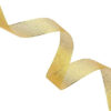 sheer 1 inch glitter christmas gold ribbon wired organza mesh snowflake gold ribbon for gift wrapping for wedding xmas 2