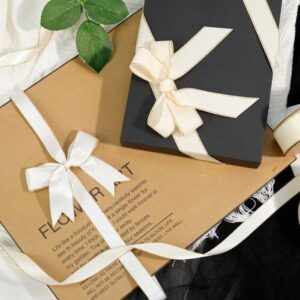 the new gift ribbon bows ribbon bow with elastic loop satin tie packing ribbon bows with elastic loop 1