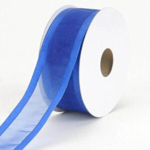 wholesale silk sheer nylon organza ribbon with satin side edge for gift packaging christmas ribbon 1