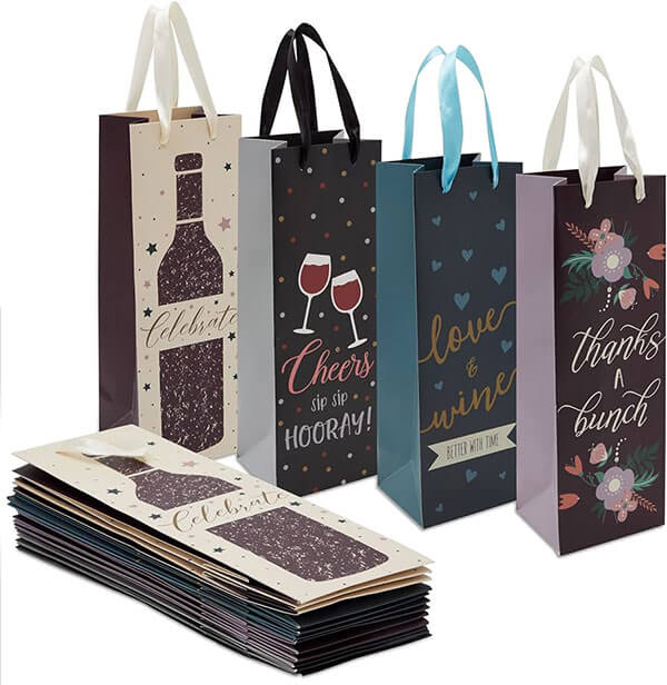 bolsas de vino de papel para celebraciones